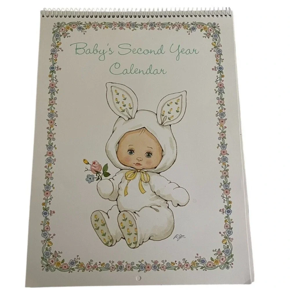Vintage Lil Luv Bunting Baby's 2nd Year Calendar Ruth J Morehead Unused